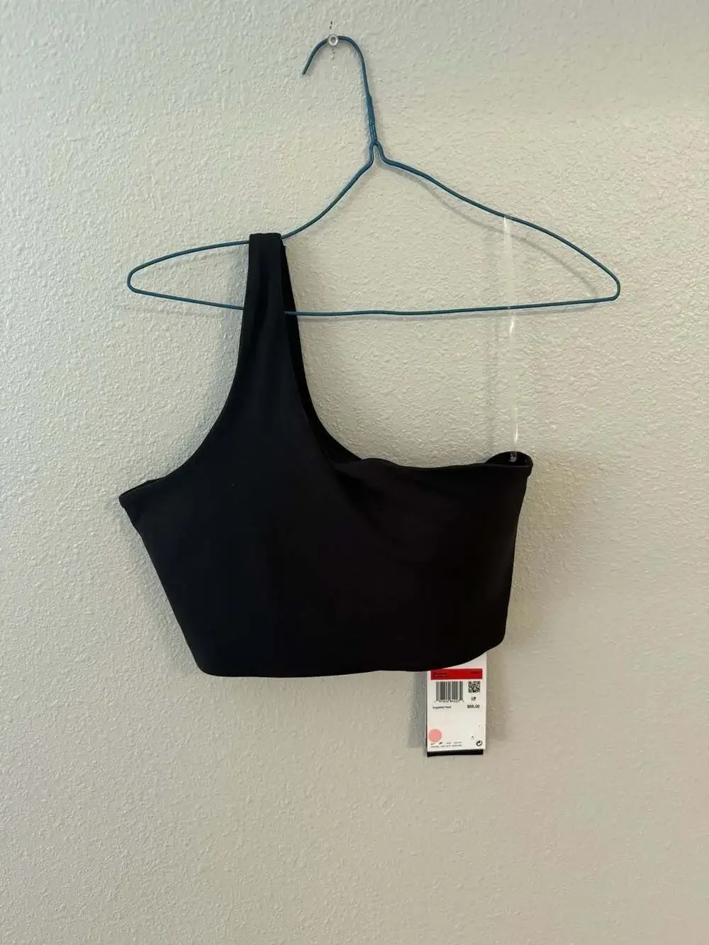 Nike Zenvy One-Shoulder Sports Bra Black Size Large